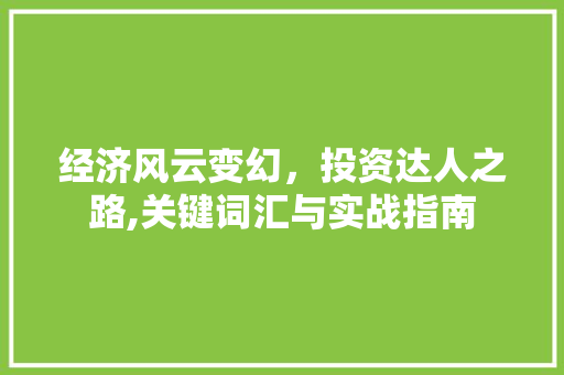 经济风云变幻，投资达人之路,关键词汇与实战指南