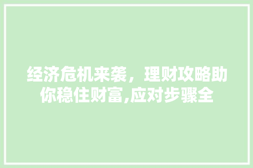 经济危机来袭，理财攻略助你稳住财富,应对步骤全